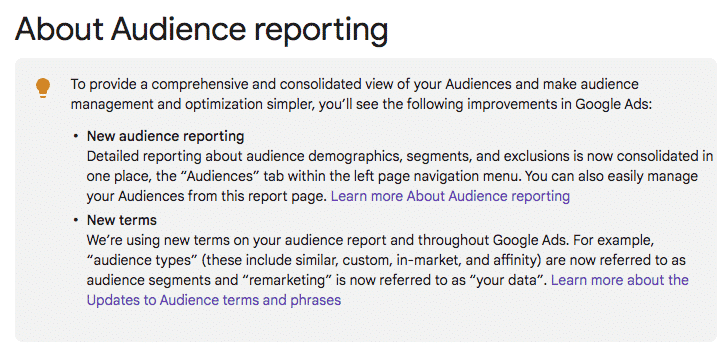 3 changes coming to Google Ads audience features