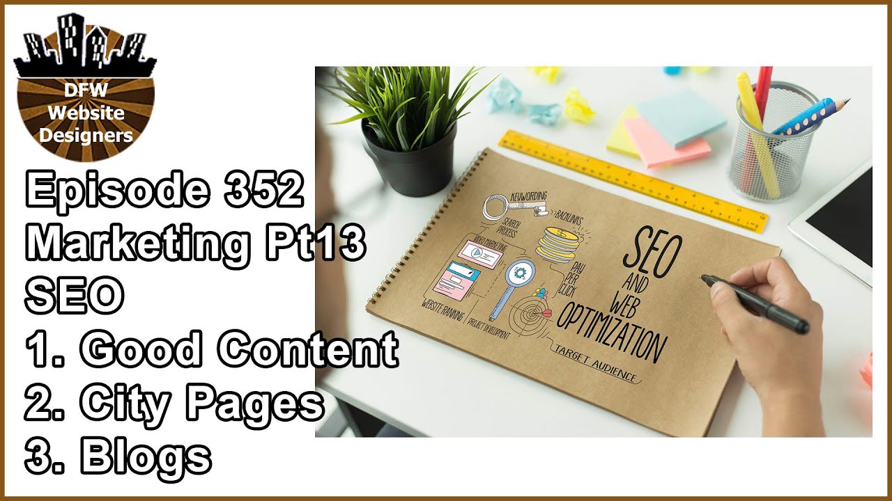 3:3:3 Episode 352 Marketing Pt13 SEO: Content, City Pages, Blogs